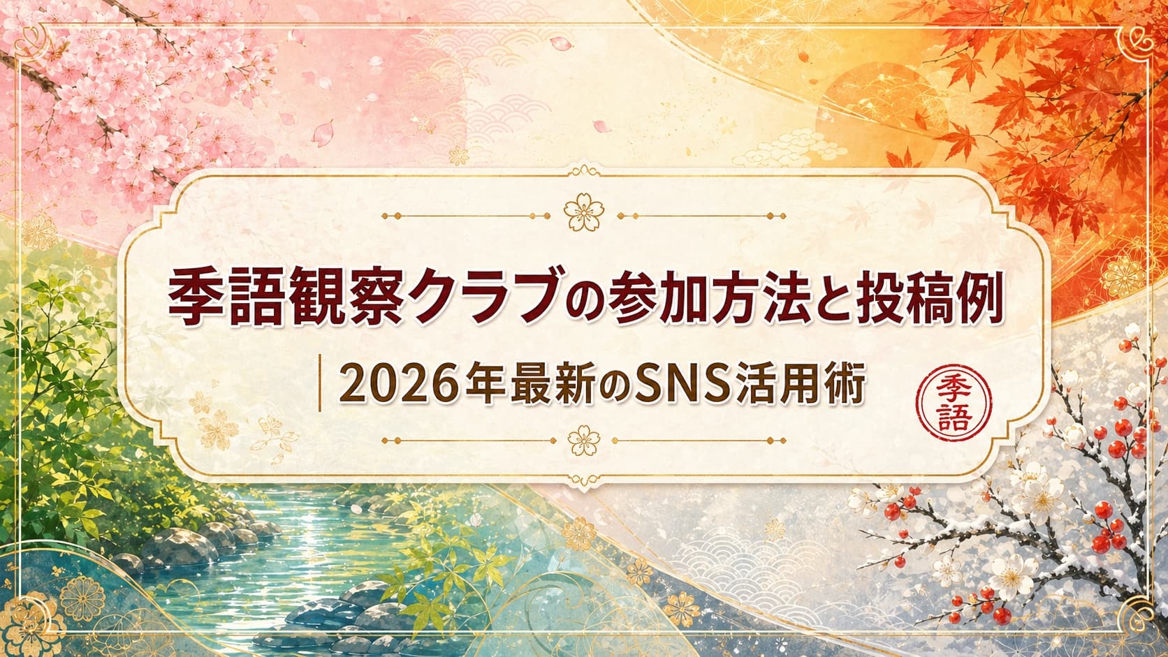 NHK俳句の季語観察クラブへの参加方法とSNS投稿例を解説する2026年最新ガイドのアイキャッチ画像