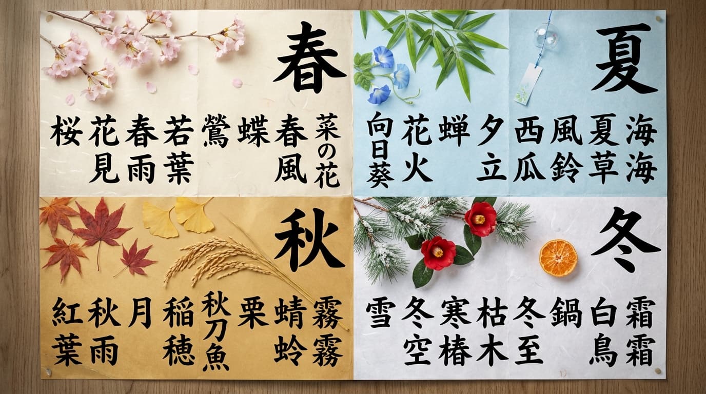 NHK俳句 季語 季節別一覧表